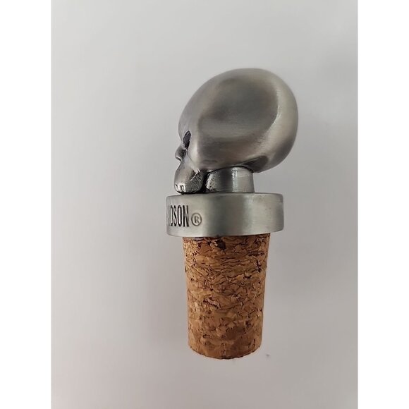 Harley Davidson Metal Skull Wine Cork Stopper For Bar - Picture 6 of 7